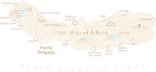 map of sao miguel
