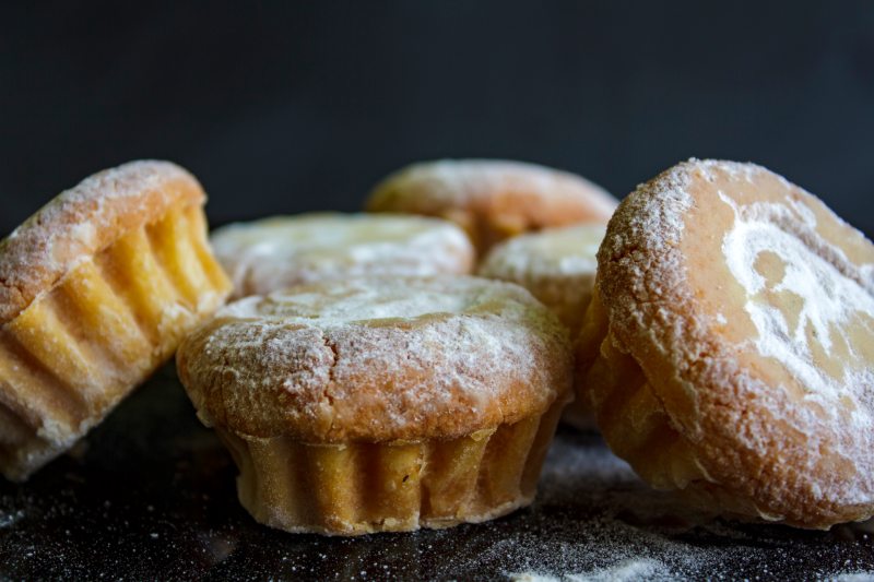 Azorean cheesecake of S. Miguel Island called Queijadas da Vila Franca